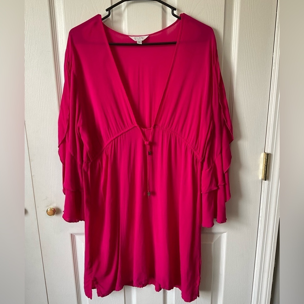 Elan Pink Swim Coverup
